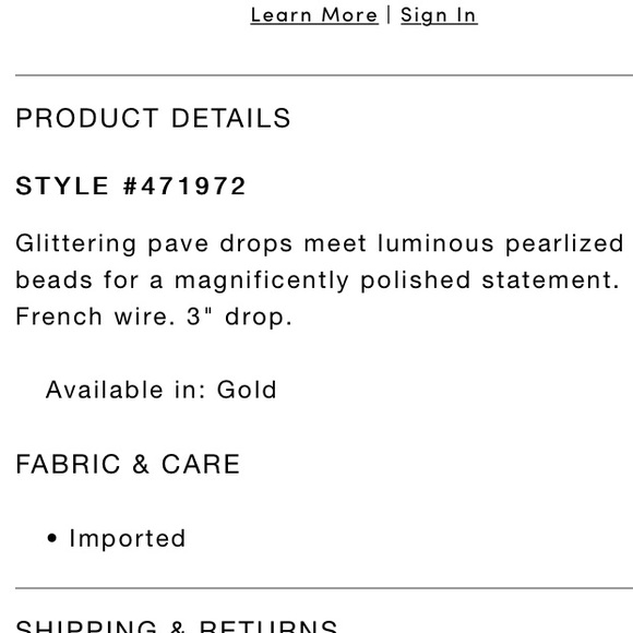 Ann Taylor Pave Gold Earrings - Picture 5 of 6